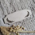 Tabliczka do ramki z makramy 12 x 5 cm 120 znaków P29