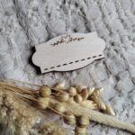 Tabliczka do ramki z makramy 6 x 3 cm 20 znaków P31