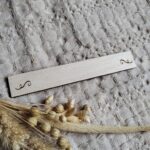 Tabliczka do ramki z makramy 12 x 2 cm 30 znaków P33