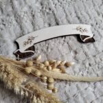 Tabliczka do ramki z makramy 11x 3,5 cm 20 znaków P35