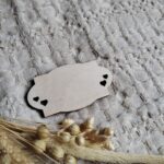 Tabliczka do ramki z makramy 6,5 x 3,5 cm 110 znaków P38