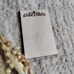 Tabliczka do ramki z makramy 8 x 5 cm 250 znaków P40