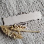 Tabliczka do ramki z makramy 15 x 5 cm 300 znaków P42