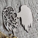 Skrzydła do ramki z makramy 12 x 12 cm 430 znaków P47