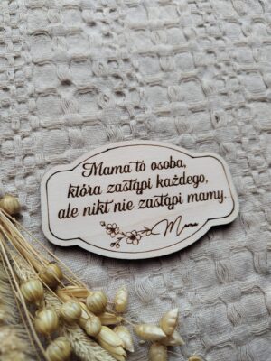 Drewniana tabliczka do makramy 8x5 cm DM2