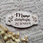 Drewniana tabliczka do makramy 7,5x4 cm DM4