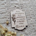 Drewniana tabliczka do makramy 7 x 5 cm M7