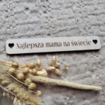 Drewniana tabliczka do makramy 12 x 2 cm M8