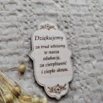 Drewniana tabliczka do makramy 9 x 5 cm DN1