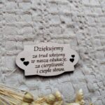 Drewniana tabliczka do makramy 6,5 x 3,5 cm DN2