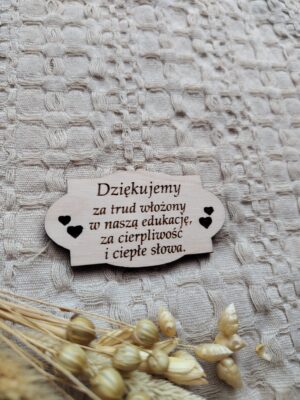 Drewniana tabliczka do makramy 6,5 x 3,5 cm DN2