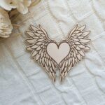 Skrzydła do makramy 12x11 cm  grawerowane m86