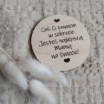 Drewniana tabliczka do makramy 6cm DM12