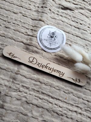 Drewniana tabliczka do makramy 12x2 cm DN6
