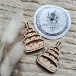 Dodatek do makramy tort ze sklejki N234