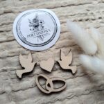 Dodatek do makramy gołąbki ze sklejki N237