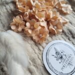 Kwiaty premium brzoskwiniowe z materiału K33