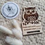 Drewniana zakładka do makramy 8x5,5 cm DN13