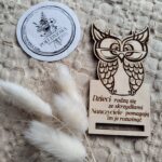 Drewniana zakładka do makramy 9x5 cm DN16