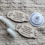 Drewniana tabliczka do makramy 7,5x5 cm DN18