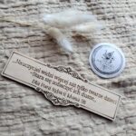 Drewniana tabliczka do makramy 15x5 cm P58 40 znaków