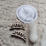 Dodatek do makramy korona ze sklejki N246