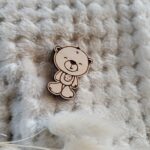 Dodatek do makramy miś ze sklejki N251