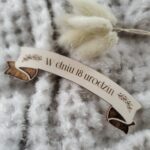 Drewniana tabliczka do makramy 11x 3,5 cm N232