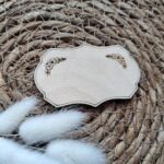 Tabliczka do ramki z makramy 8 x 4 cm 110 znaków P12