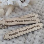 Drewniana tabliczka z grawerem Pierwsza Komunia Święta  N195