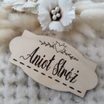 Drewniana tabliczka do makramy 10 x 5 cm N196