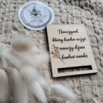 Drewniana zakładka do makramy 7x5,5 cm DN22