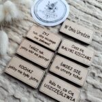 Drewniana tabliczka do makramy 7szt 4cmx2cm U2