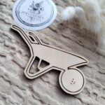 Dodatek do makramy taczka ze sklejki N260