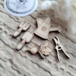 Dodatek do makramy zestaw ogrodnika ze sklejki N261