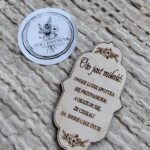 Drewniana tabliczka do makramy 9x5cm SL3