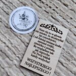 Drewniana tabliczka do makramy 9x5cm U3