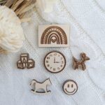 Dodatek do makramy zestaw dla dziecka ze sklejki N265