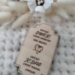 Drewniana tabliczka do makramy 9x5cm SL1