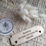 Drewniana tabliczka do makramy 10cm x 3cm R2