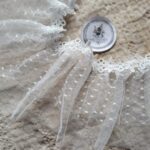 Tiul ozdobny na metry koronka biała podwójna T36