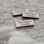 Dodatek do makramy metka ze sklejki N270