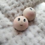 Drewniane główki do aniołka z makramy B12