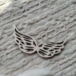 Skrzydełka do makramy drewniane 8cm x 3,5cm M93