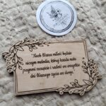 Drewniana tabliczka do makramy 11cm x 7cm SL7