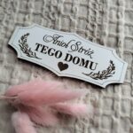 Tabliczka do makramy z HDF 12cm x 5cm H25