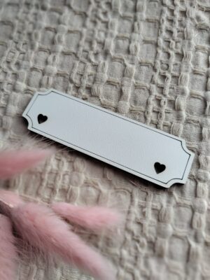 Tabliczka do makramy z HDF 10cm x 3cm  H47  200 znaków