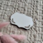 Tabliczka do makramy z HDF 6cm x 4cm  H45  100znaków