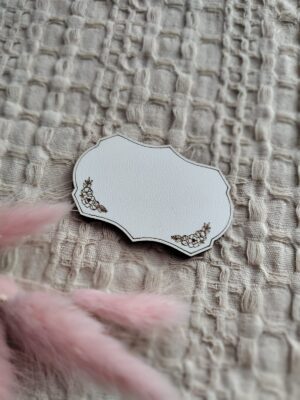 Tabliczka do makramy z HDF 6cm x 4cm  H45  100znaków