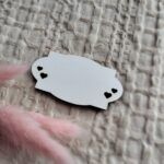 Tabliczka do makramy z HDF 6,5cm x 3,5cm  H51  110 znaków